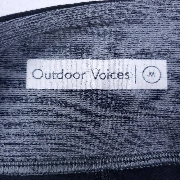 Outdoor Voices Womens 7/8 Springs Colorblock Leggings Charcoal/Navy/Graphite| M - Picture 7 of 13